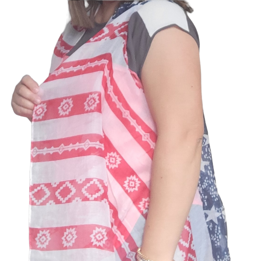 Lightweight American Flag Kimono for Women - Cloth and Things