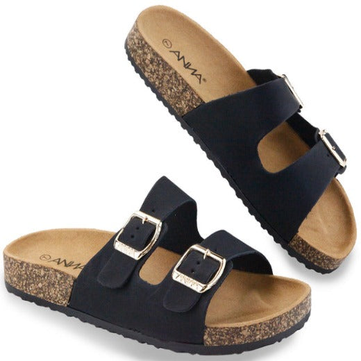 Double Adjustable Strap Sandals - Cloth and Things