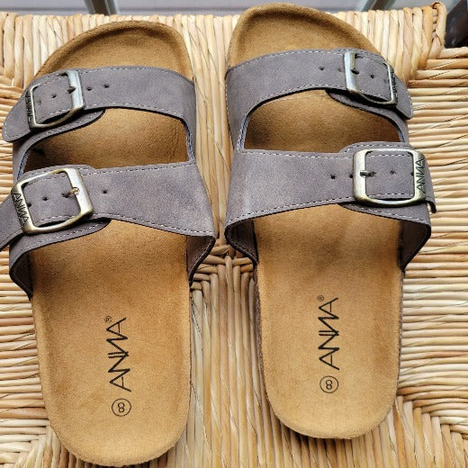 Double Adjustable Strap Sandals - Cloth and Things