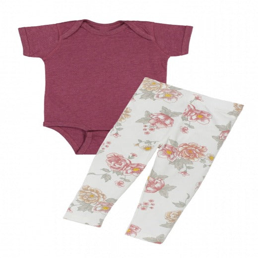 Newborn Infant Set for Baby Girl Flower Print - Cloth and Things